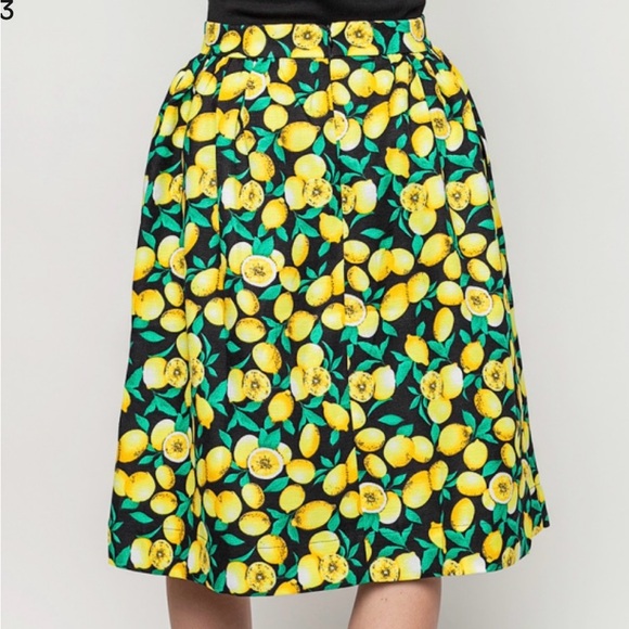 NWT Compania Fantastica Lemontree A-Line Skirt - Picture 2 of 9
